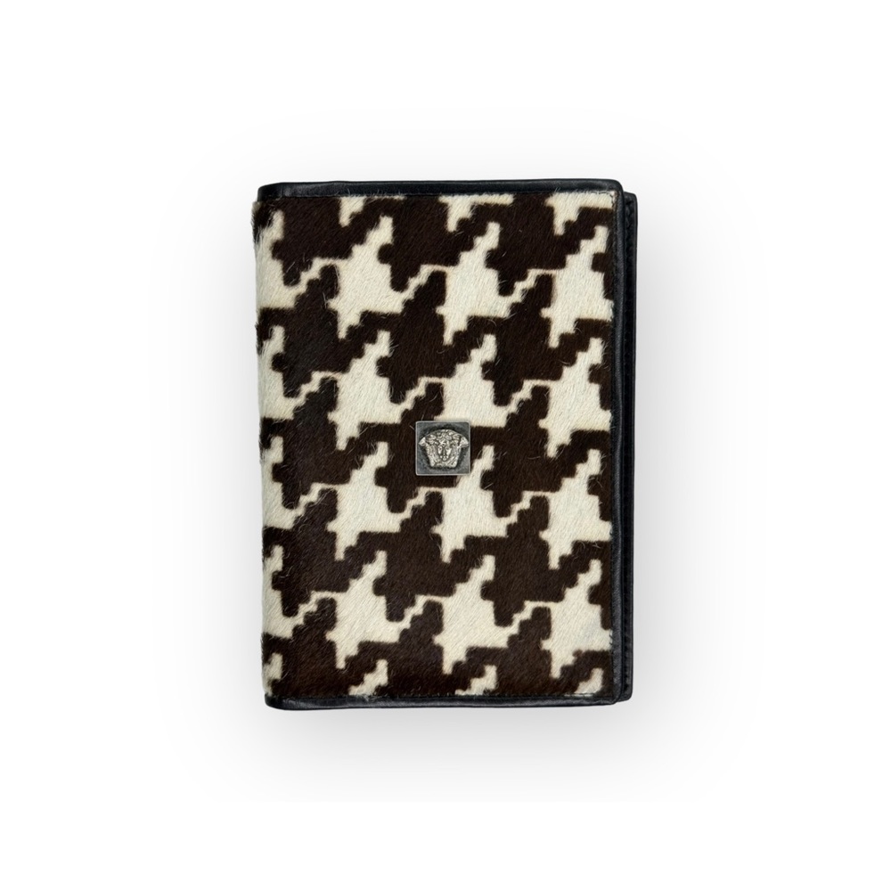 Versace Ponyhair Leather La Medusa Men’s Portafoglio Bifold Wallet